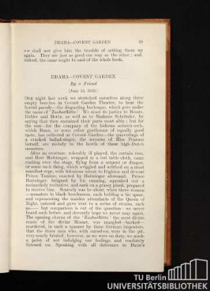 Drama - Covent Garden by a friend. [June 15, 1833.]