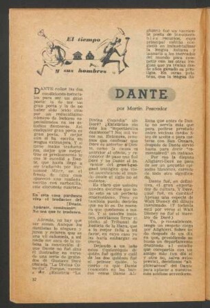 Dante : El tiempo y sus hombres