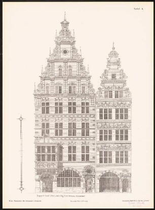 Neue Fassaden für Bremens Altstadt Ergebnis aus d. Wettbewerbe d. Vereins Lüder von Bentheim in Bremen, bearb. v. Richard Landé, Leipzig: Ansichten