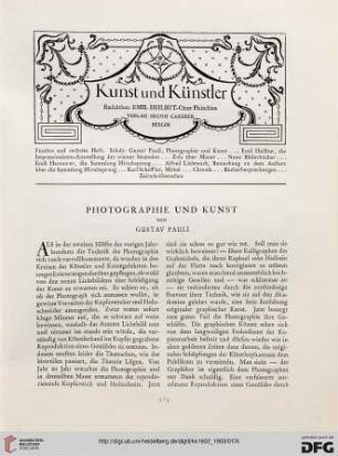 Photographie und Kunst