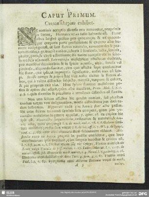 Caput Primum. [...] exhibet
