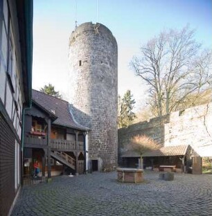 Sachgesamtheit Burg Nordeck; Allendorf / Lumda, Steingasse 19, Steingasse 23, Steingasse 21, Lustgarten, Kippelgärten, Burg