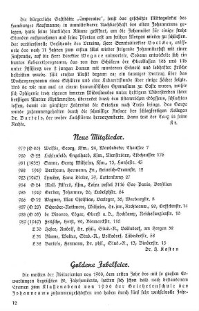 Goldene Jubelfeier.