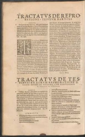 Tractatus De Reprobatione a Testium Bartoli Additio.