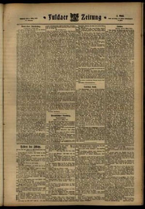 Zweite Ausgabe vom Mittwoch, den 06. März 1912.