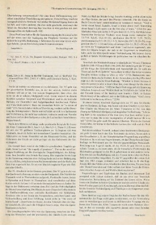 25-26 [Rezension] Good, Edwin M., Irony in the Old Testament