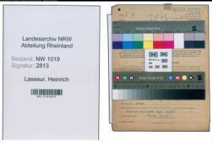 Entnazifizierung Heinrich Lasseur , geb. 12.05.1899 (Schreiner)