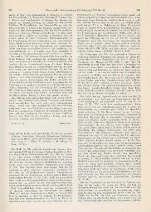 925-927 [Rezension] Suhl, Alfred, Paulus und seine Briefe