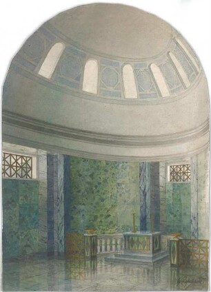 Rosenbauer, Gregor; Frankfurt; Studienarbeiten - Altar (Innenraumperspektive)