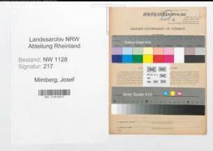 Entnazifizierung Josef Mimberg , geb. 23.07.1922 (Polizist)