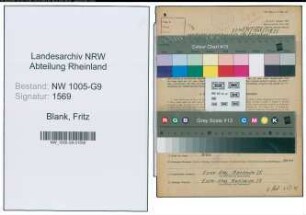 Entnazifizierung Fritz Blank , geb. 13.12.1897 (Dachdecker)