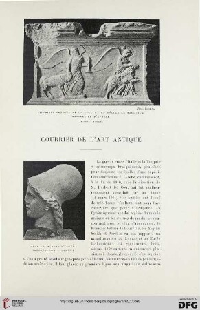 4. Pér. 7.1912: Courrier de l'art antique, [21]