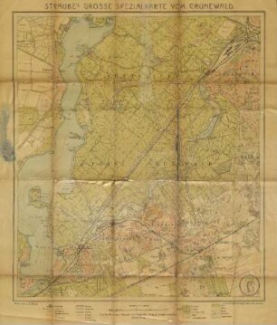 Straube's grosse Spezialkarte vom Grunewald