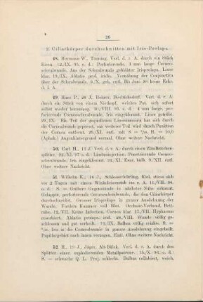 2. Ciliarkörper durchschnitten mit Iris-Prolaps.