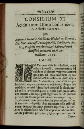 Consilium XI. - Consilium XVI.