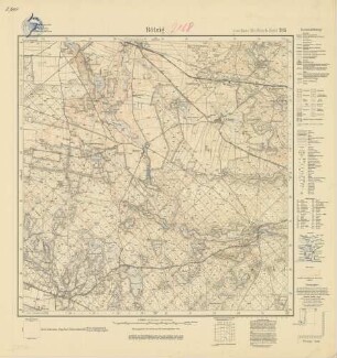 2168 (alte Nr.: 785) Bölzig, Meßtischblatt (4cm - Karte)