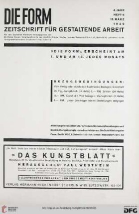Heft 6 (15. März 1929)