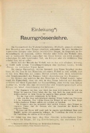 Lehrbuch der ebenen Elementar-Geometrie (Planimetrie) : für den Schulunterricht und das Selbststudium, 1. Die gerade Linie, der Strahl, die Strecke, die Ebene und die Kreislinie im allgemeinen