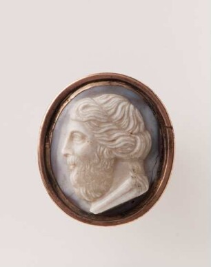 Kameo mit bärtigem Porträt (Jupiter?), 18. Jh