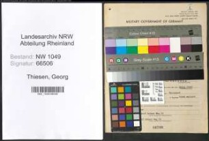 Entnazifizierung Georg Thiesen , geb. 04.06.1897 (Ingenieur)