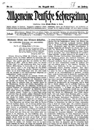 Bleibende Werte aus Körners Schaffen : ihre erzieherische Bedeutung und unterrichtlische Behandlung