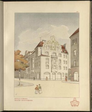 Miethaus in München. Architekt: Hofer in München.