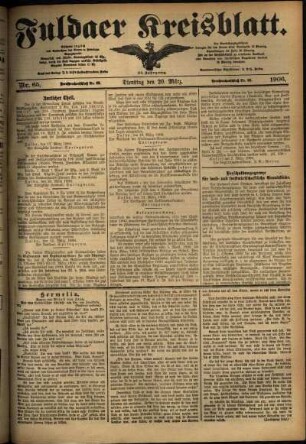 Ausgabe vom Dienstag, den 20. März 1906.