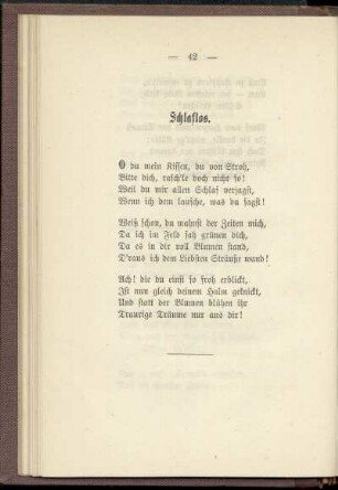 Schlaflos