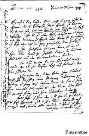 80: Brief von Johann Gottfried Herder und Caroline Herder an Johann Wilhelm Ludwig Gleim : Carolina (genannt Caroline) Maria Herder