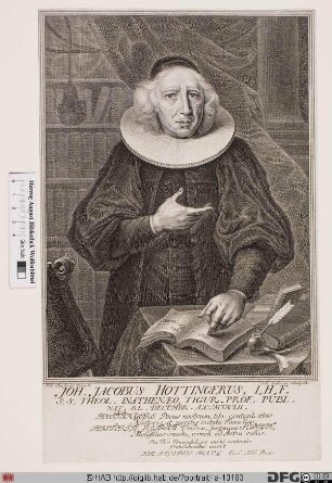 Bildnis Johann Jacob Hottinger d. Ä.