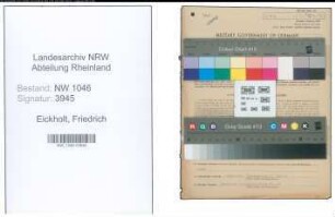 Entnazifizierung Friedrich Eickholt , geb. 10.06.1898 (Schuhmacher)