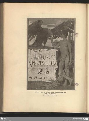 Plakat für die Freie Berliner Kunstausstellung 1893