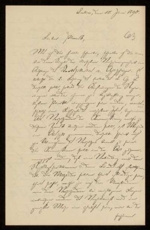 63: Brief von Hermann Struckmann an Gottlieb Planck, Berlin, 10.6.1890