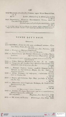 Ninth day´s sale (Nr. 2053* - 2276)