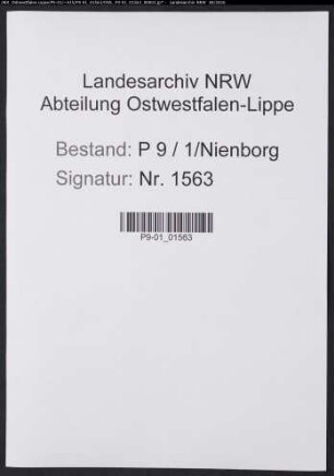 Sterberegister Standesamt Nienborg