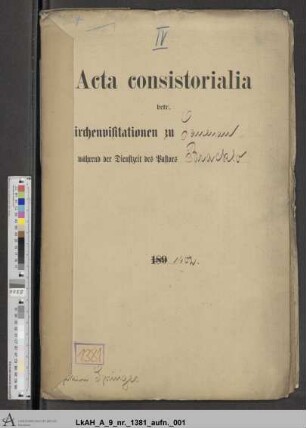 Lauenau: Visitationsakten