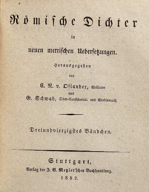 Die Plautinischen Lustspiele, 10. Curtisanenstreiche : (Truculentus)