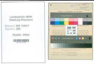 Entnazifizierung Alfred Mueller , geb. 10.11.1908 (Zollbeamter)