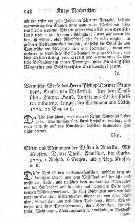 Sitten und Meinungen der Wilden in Amerika. T.3.