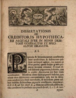 Creditoris hypothecarii aequale ius in bonis debitoris generaliter et specialiter obligatis