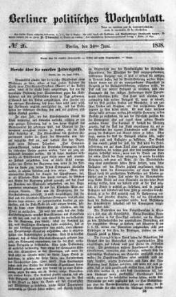 No 26, 30. Juni 1838
