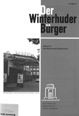 Heft V / Oktober 1988 : Zeitschrift des Winterhuder Bürgervereins