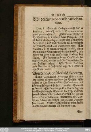 Von denen Consistorial Advocaten.