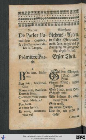 Façons de Parler Familiéres, courtes, et nécessaires pour délier la Langue.