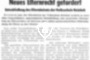 Neues Elternrecht gefordert
