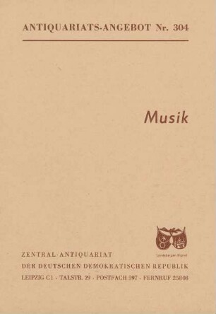 Nr. 304: Musik