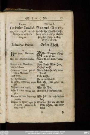 Façons De Parler Familiéres, courtes, & nécessaires pour délier la Langue.