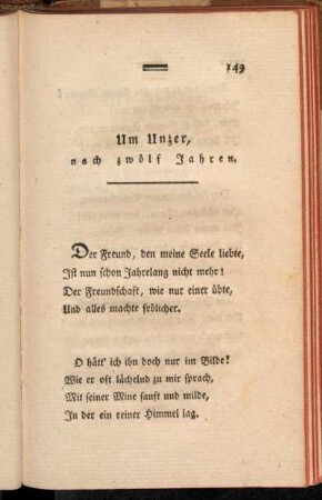 Um Unzer, nach zwölf Jahren.