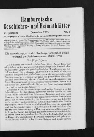 21. Jahrgang, Dezember 1965, Nr. 3