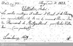 Biographiae eruditorum D 1023: Biographiae eruditorum D 1023